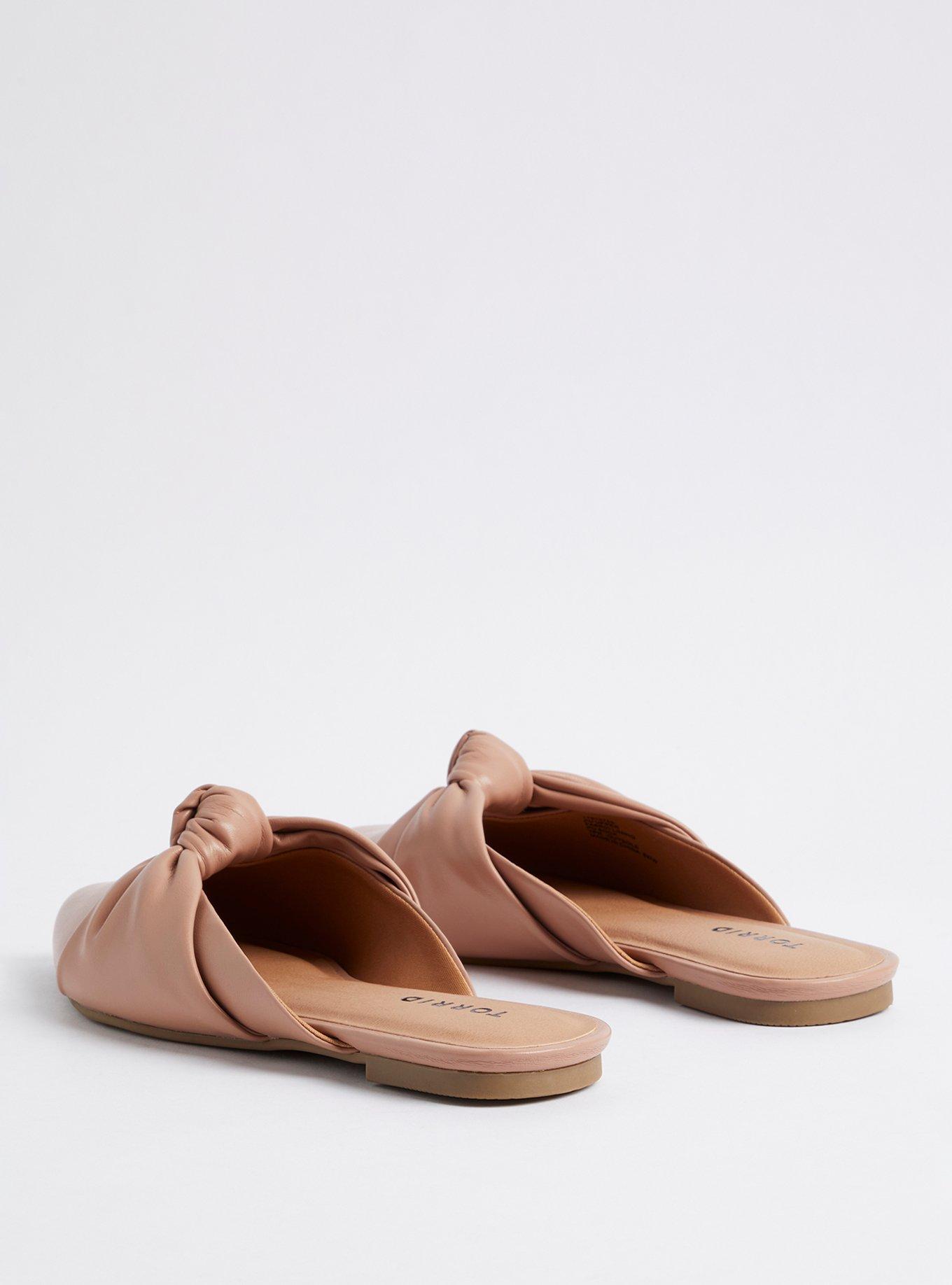 Plus Size Twisted Pointed Toe Mule (WW), BLUSH, alternate