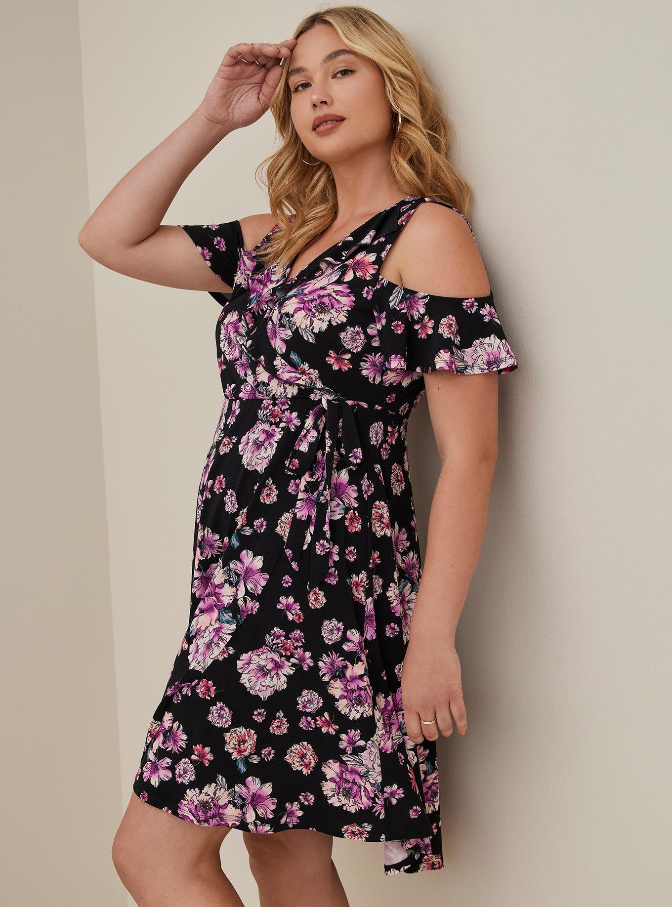 Torrid cold shoulder clearance dress