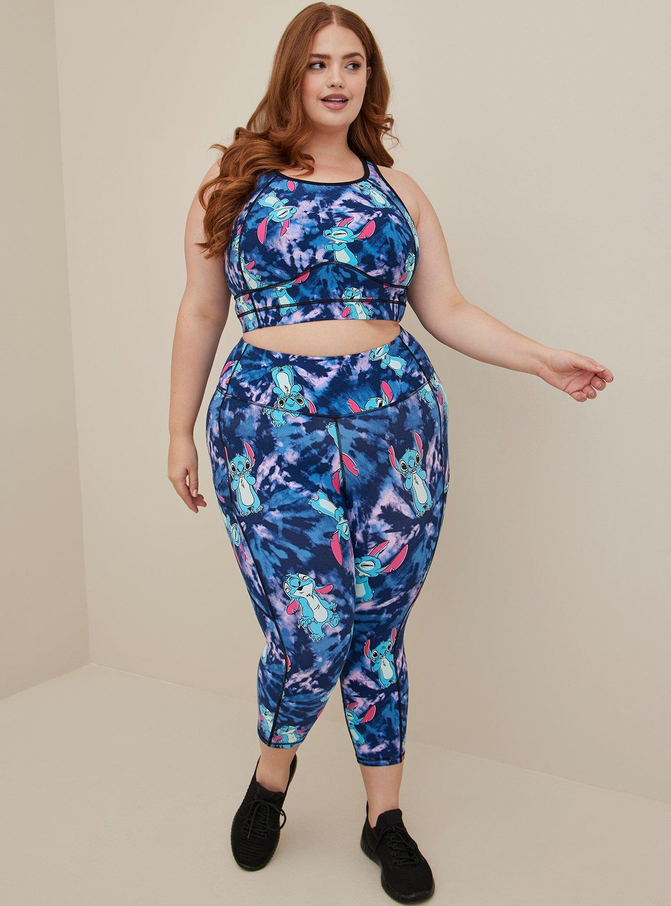 Plus Size - Disney Lilo & Stitch Longline Active Sports Bra - Super Soft  Performance Jersey Multi Stitch Dye - Torrid