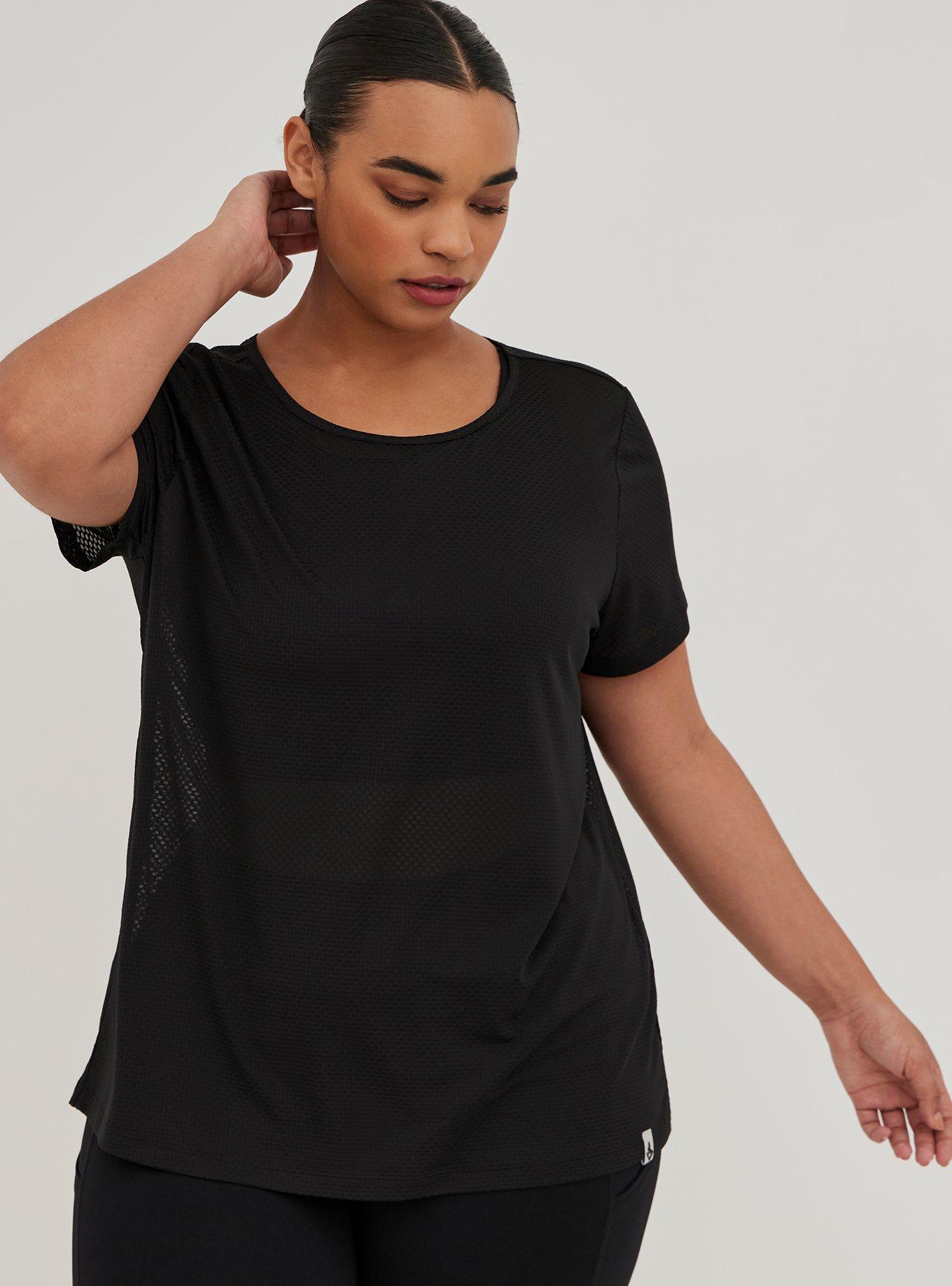Active Tee - Stay Dry Mesh Black, DEEP BLACK, alternate