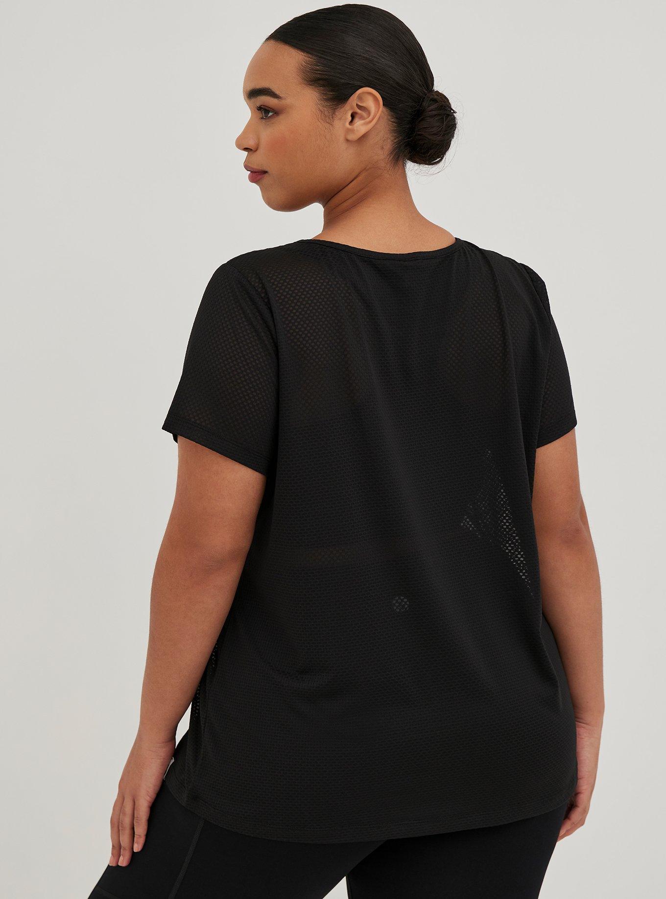 Active Tee - Stay Dry Mesh Black, DEEP BLACK, alternate