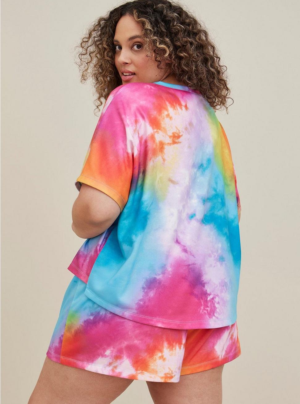 Lightweight Terry Short Sleeve Cover-Up Tee, OTHER PRINTS, alternate