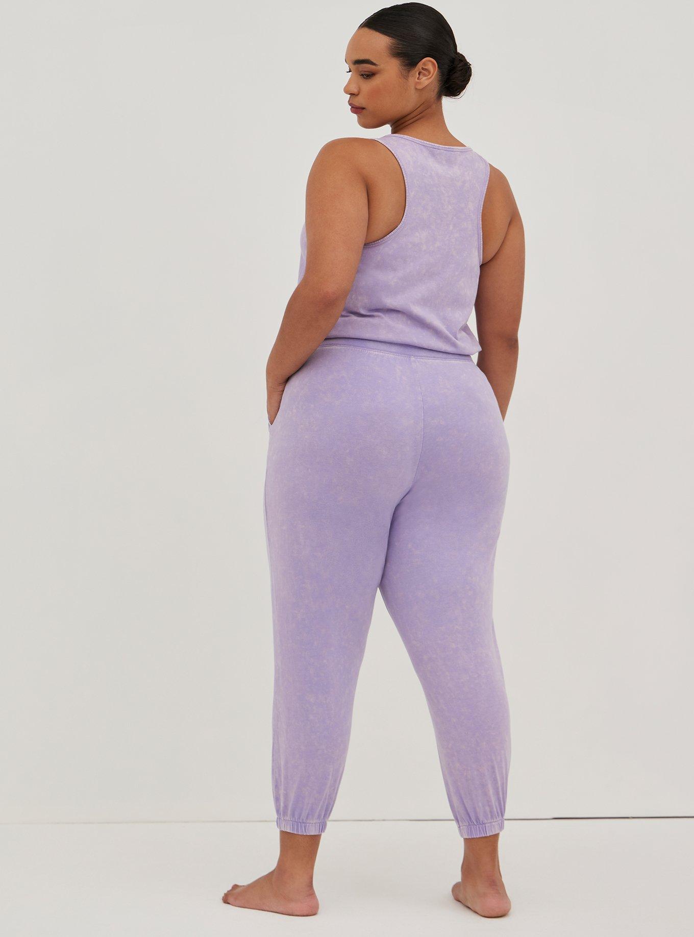 Cotton Modal Full Length Lounge Jogger, LAVENDER, alternate