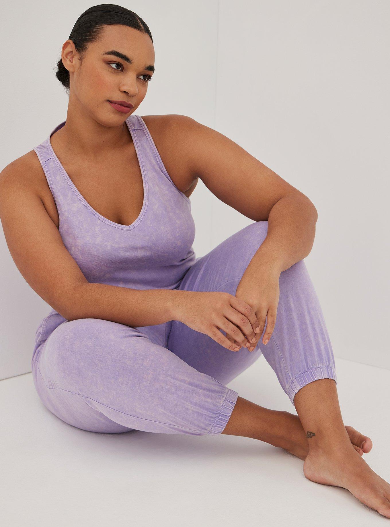 Cotton Modal Full Length Lounge Jogger, LAVENDER, alternate