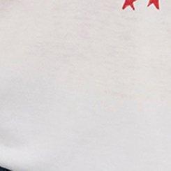 Graphic Classic Fit Triblend Cold Shoulder Top, WHITE STAR, swatch