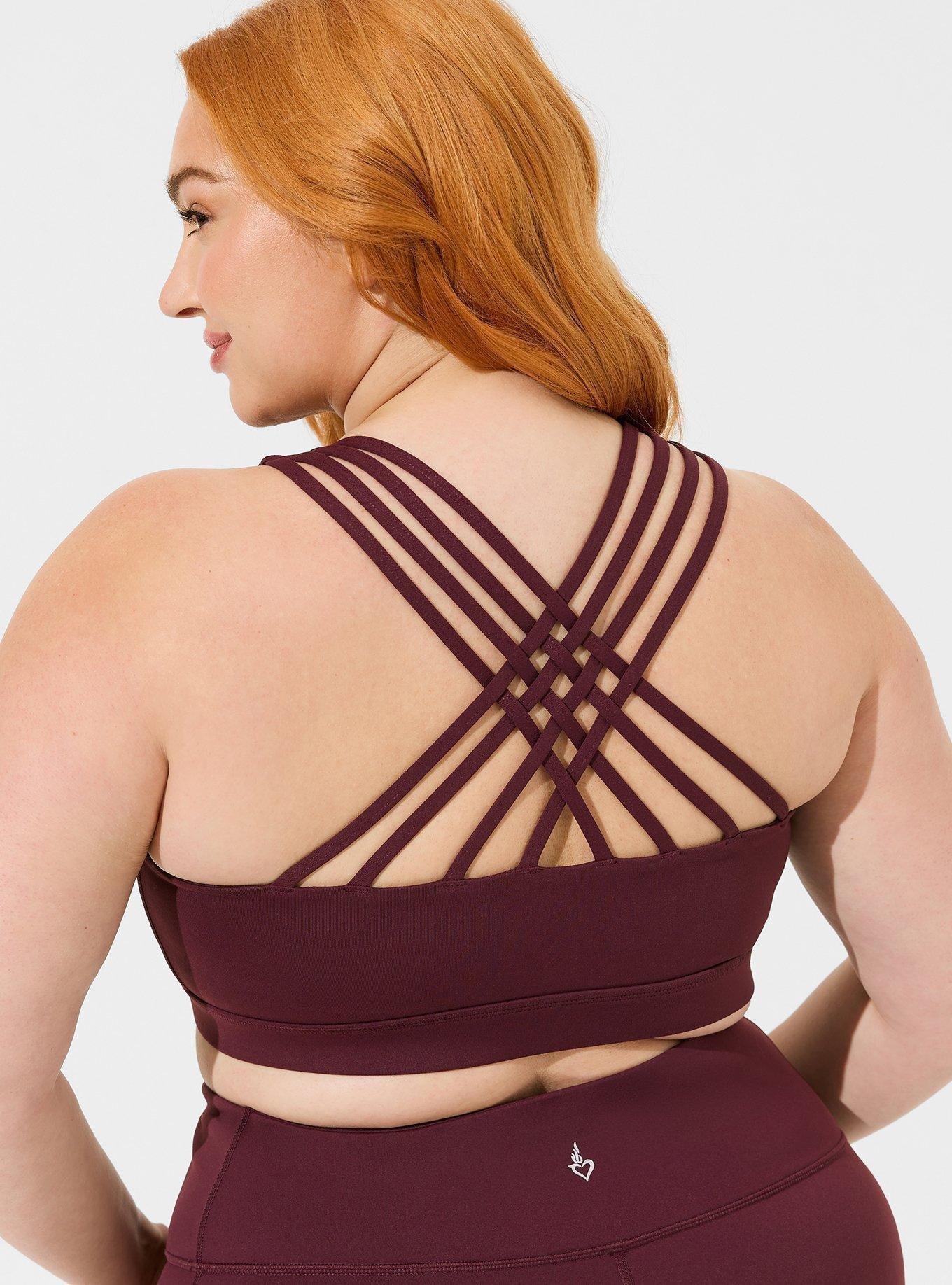  Core 10 Women's Low Impact Sports Bra (Available in Plus Size),  Dark Burgundy, 1X : Clothing, Shoes & Jewelry