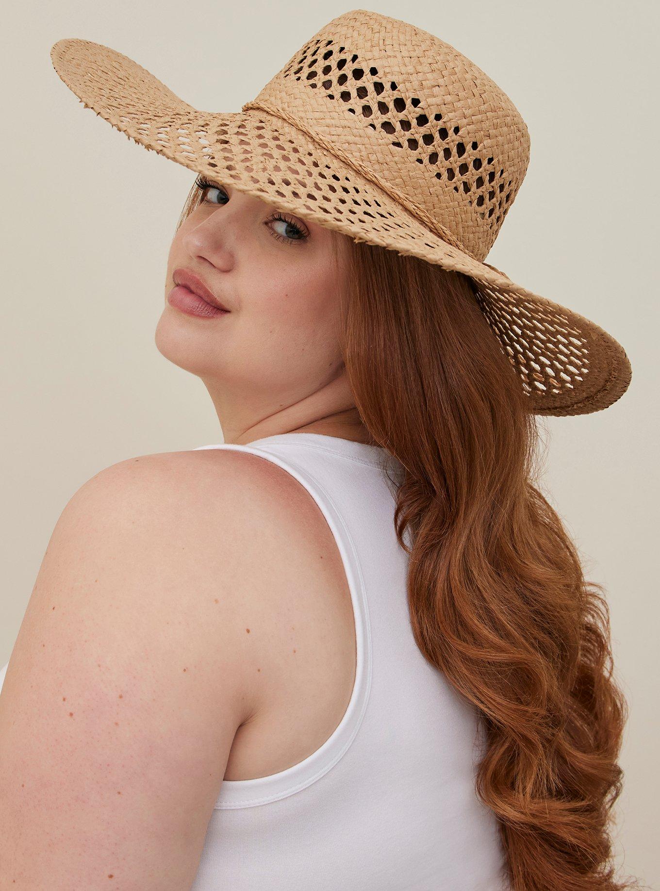 Plus Size Oversized Floppy Hat Beige Torrid