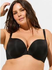 Plus Size T-Shirt Push-Up Smooth Front Close 360° Back Smoothing® Bra, RICH BLACK, hi-res