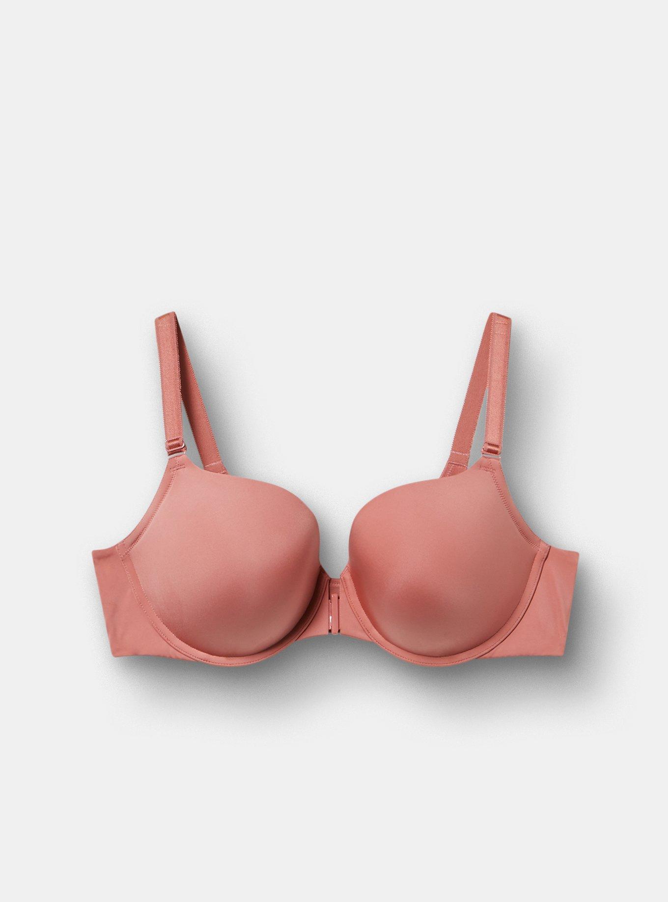 Perfect Coverage Push-Up Smooth Front-Close Bra, WITHERED ROSE, hi-res