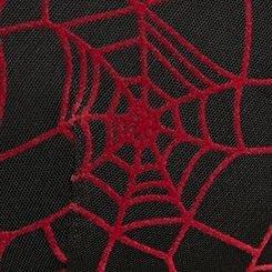 Plus Size XO Plunge Push-Up Bra, ALLOVER SPIDERWEBS BLACK, swatch