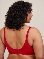 Wire-Free Plunge Lightly Lined Smooth 360° Back Smoothing™ Bra, JESTER RED, alternate