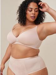 Wire-Free Plunge Lightly Lined Smooth 360° Back Smoothing™ Bra, ROSE DUST, hi-res