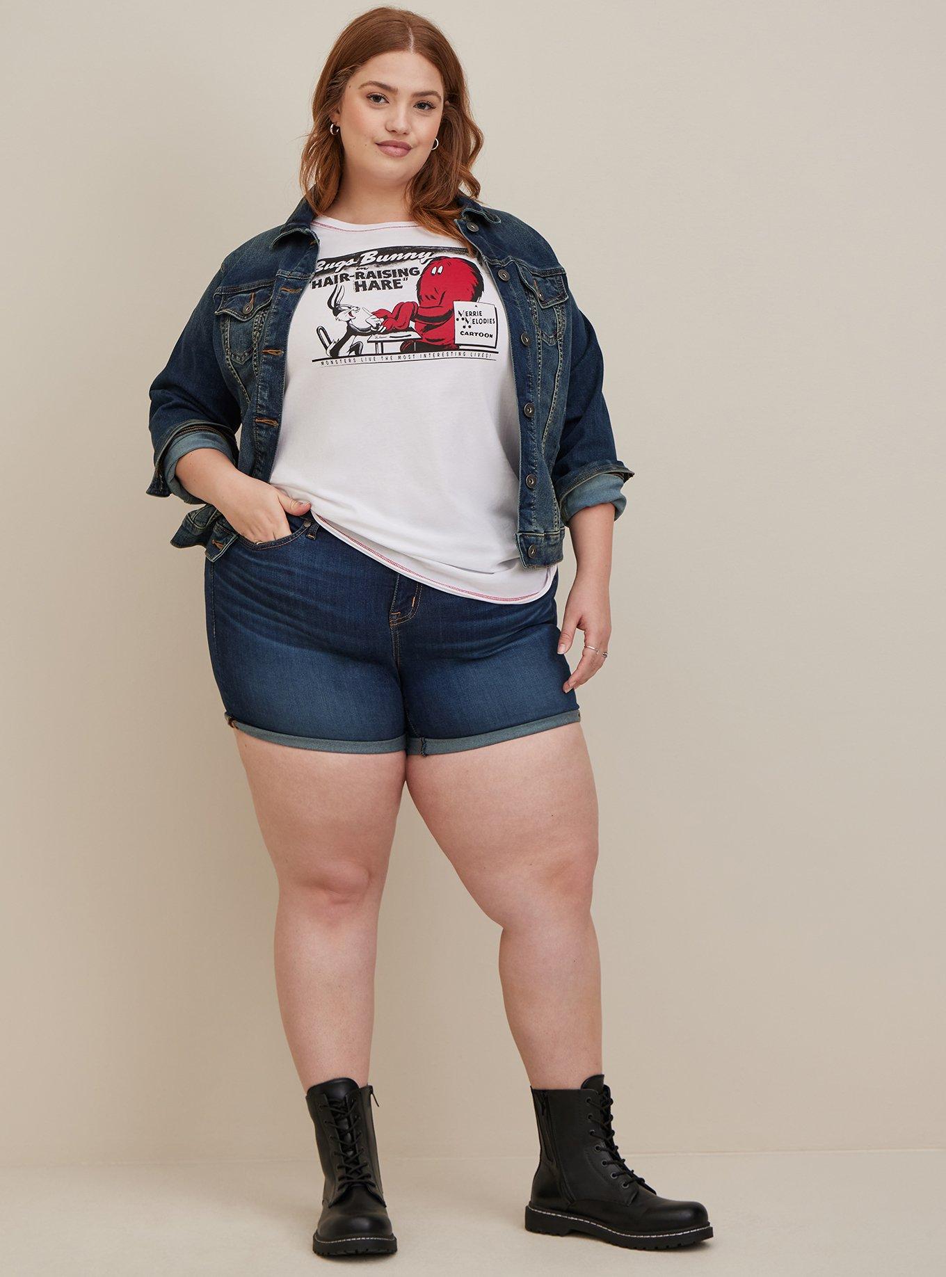 Warner Bros Looney Tunes Raw Edge Top - Cotton Gossamer White, BRIGHT WHITE, alternate