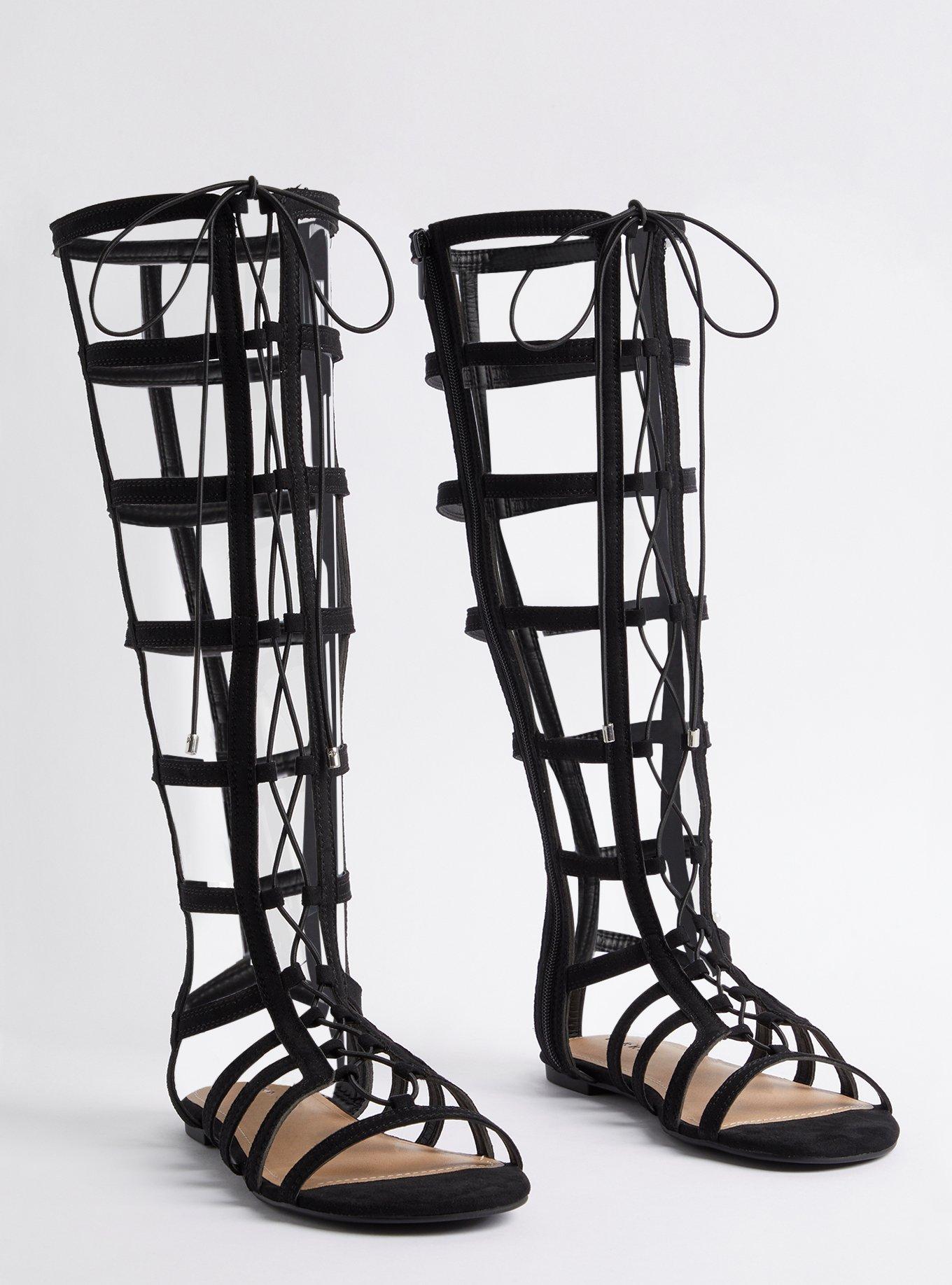 Knee-High Gladiator Sandals