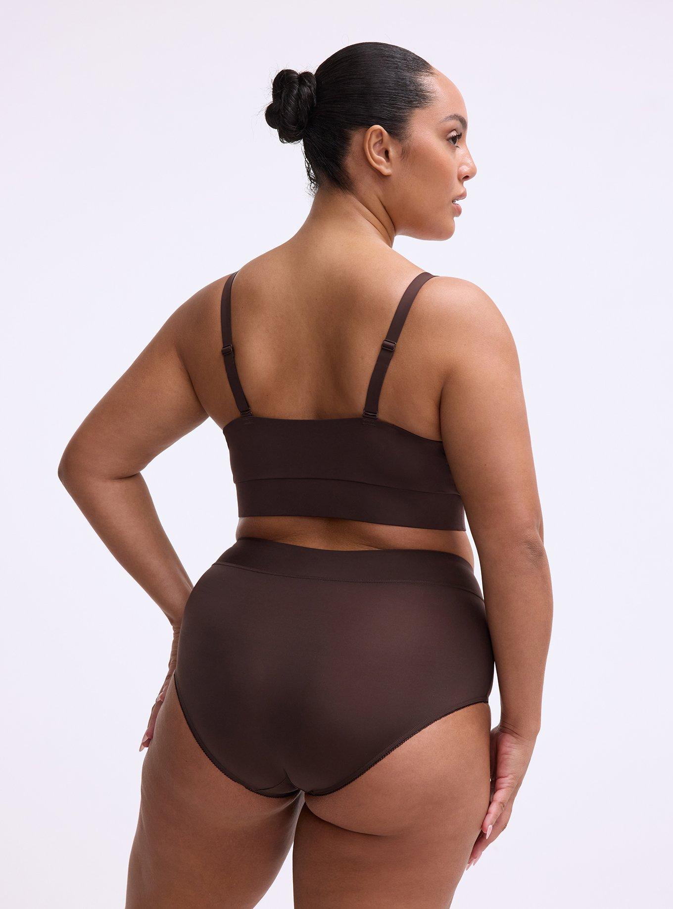 Lightly-Lined Smooth Surplice Bralette, JAVA, alternate