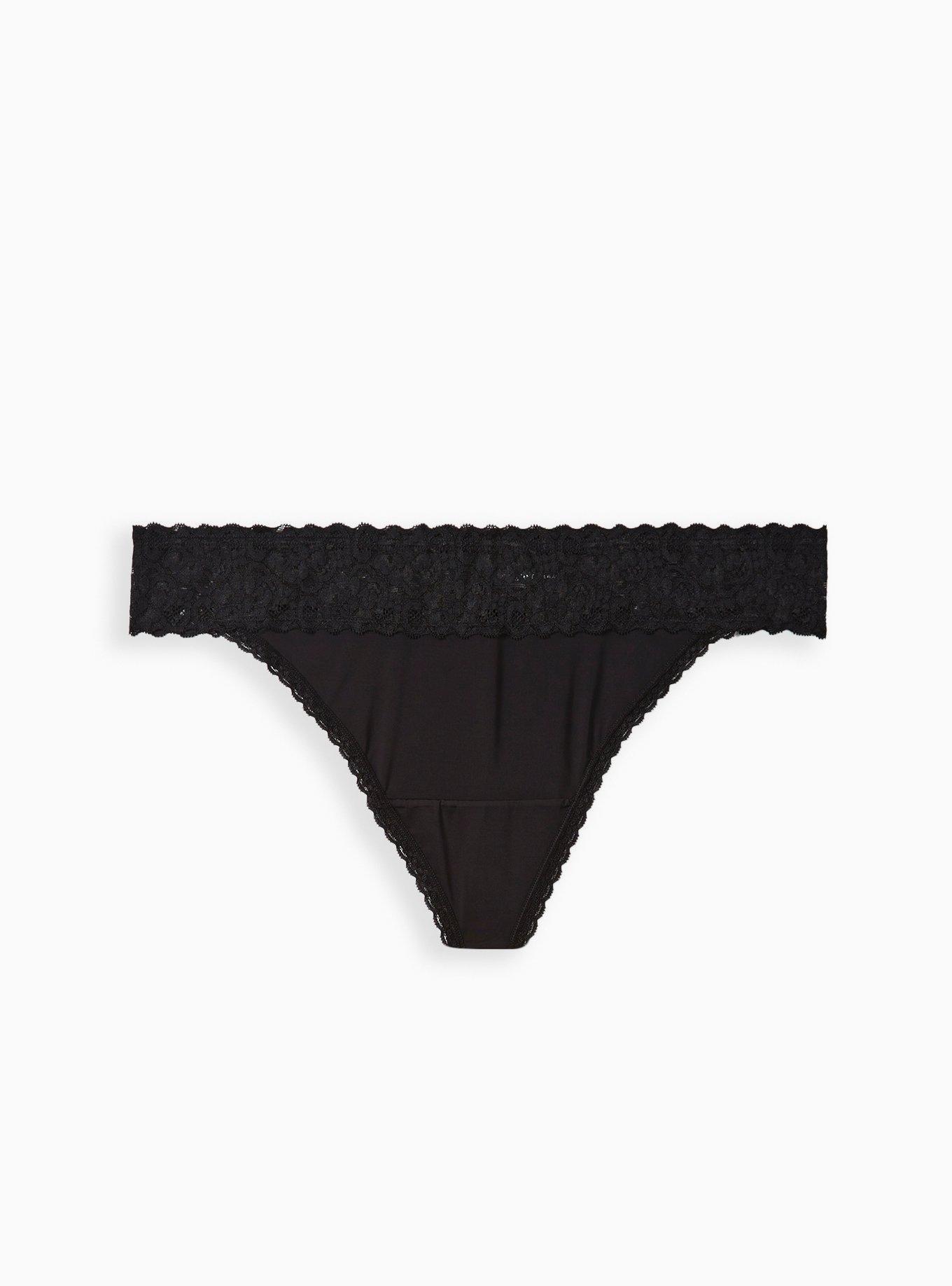 Second Skin Mid-Rise G String Lace Trim Panty