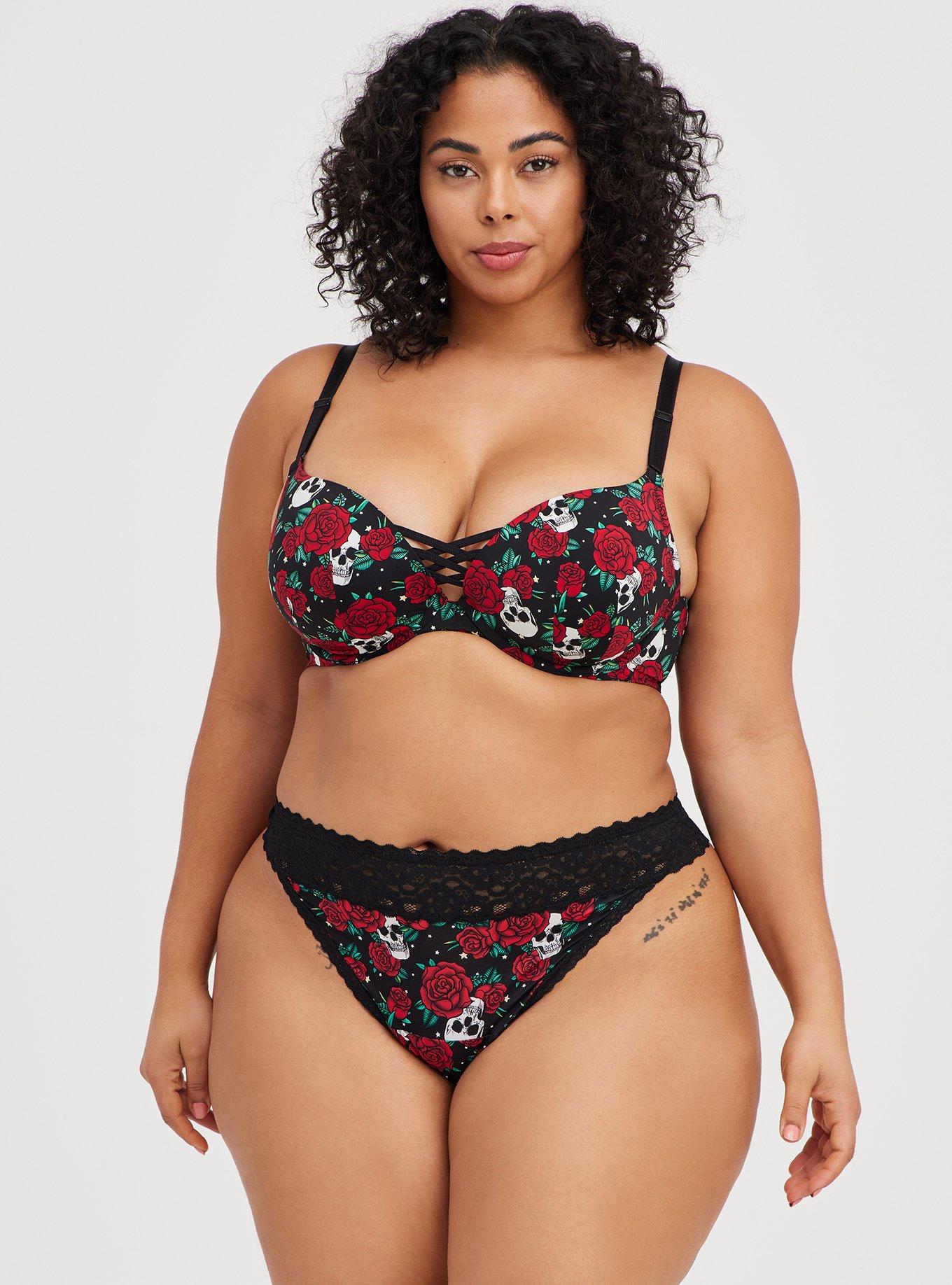 Plus Size - Second Skin Mid-Rise G String Lace Trim Panty - Torrid