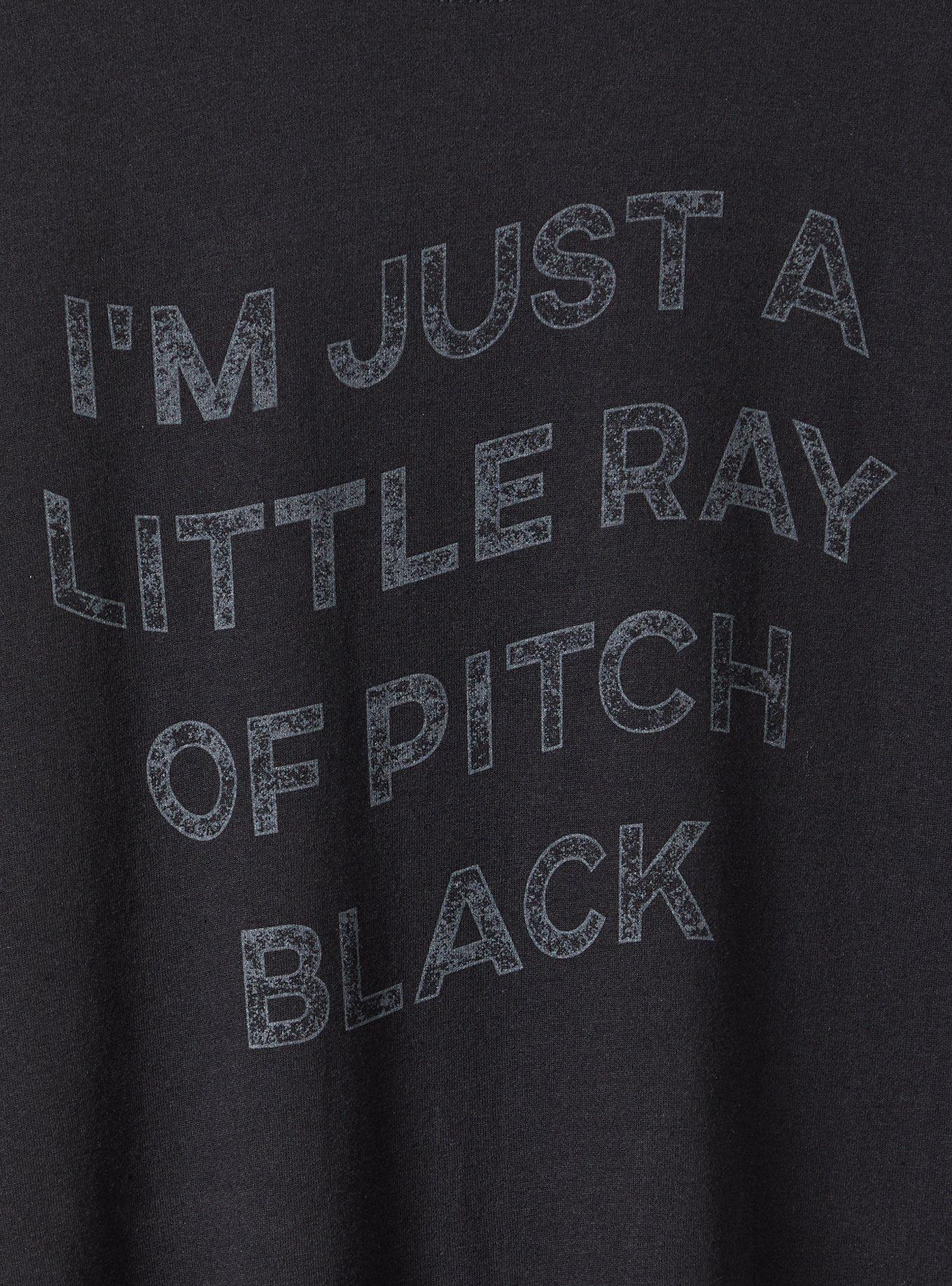 Plus Size - Everyday Tee - Signature Jersey Ray Of Pitch Black - Torrid