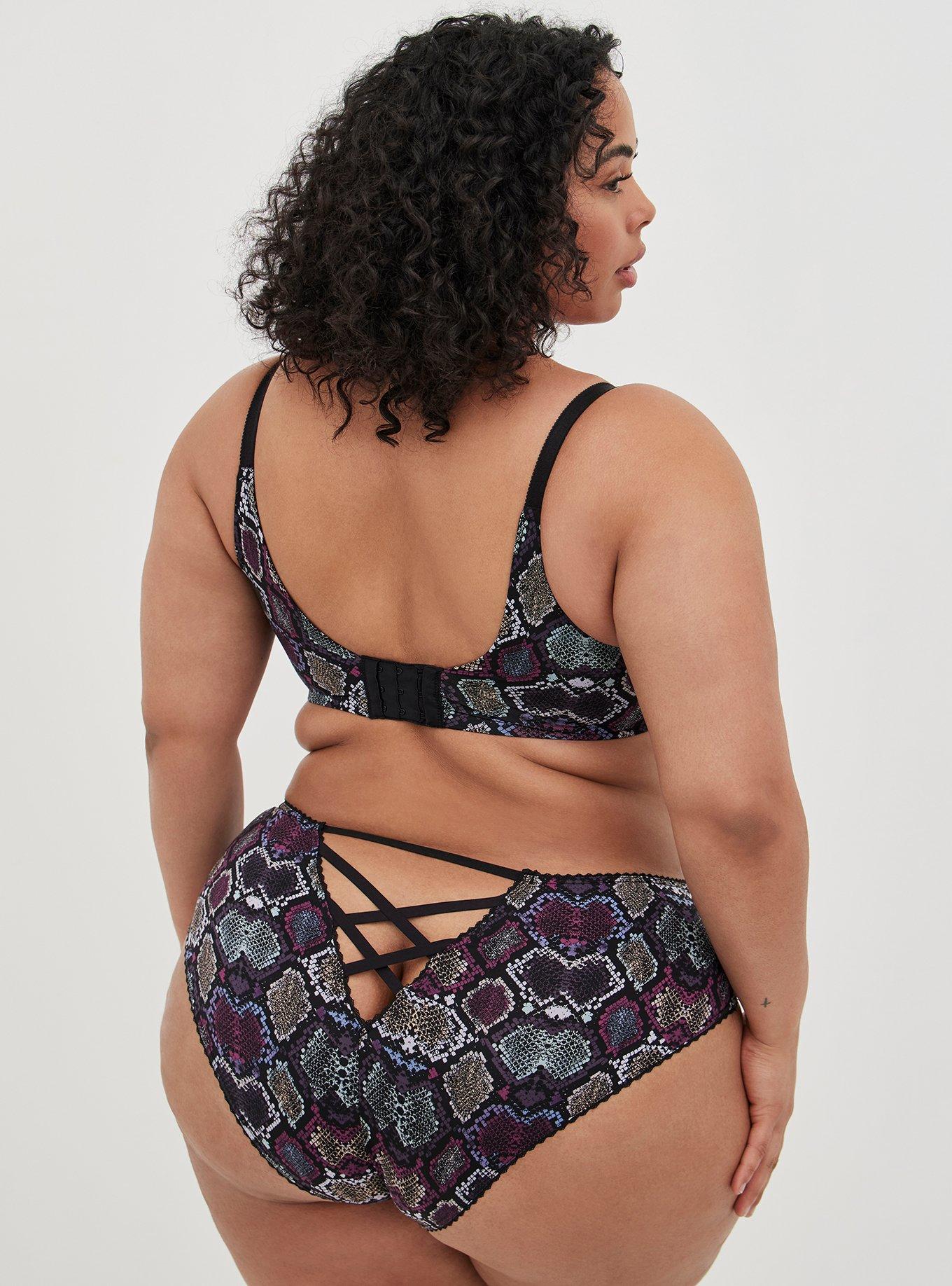 Plus Size - Second Skin Microfiber Hipster Panty With Cage Back - Torrid