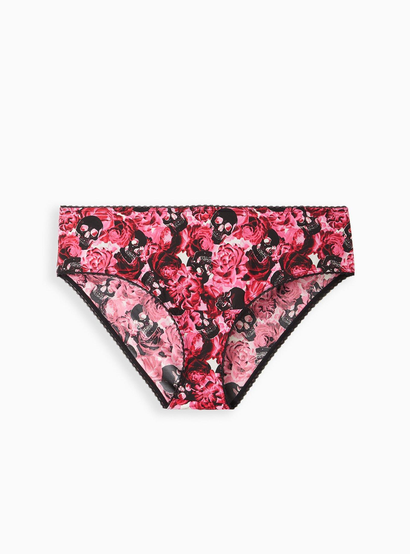 Plus Size - Light Pink Floral Lace Cage Back Hipster Panty - Torrid