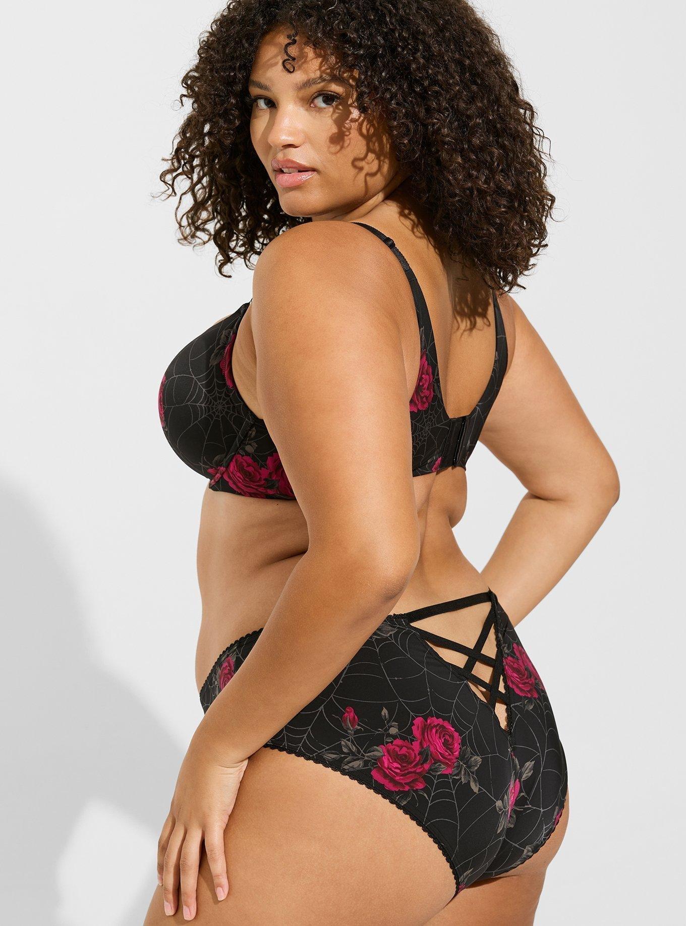 Plus Size - Second Skin Microfiber Hipster Panty With Cage Back - Torrid