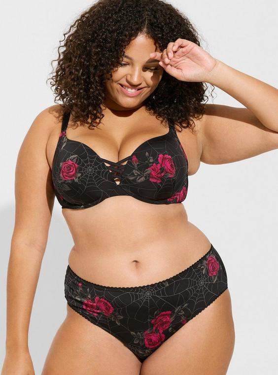 Plus Size - Microfiber Mid-Rise Hipster Panty With Cage Back - Torrid
