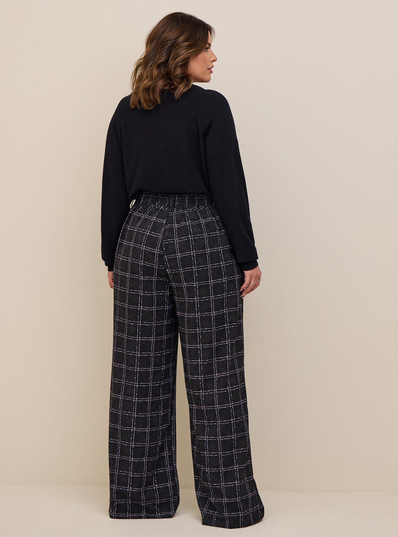 Tall Pull On Wide Leg Crop Pants in Crepe