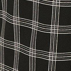 Wide Leg Pant, BUTTONED UP PLAID DEEP BLACK/CHATEAU ROSE, swatch