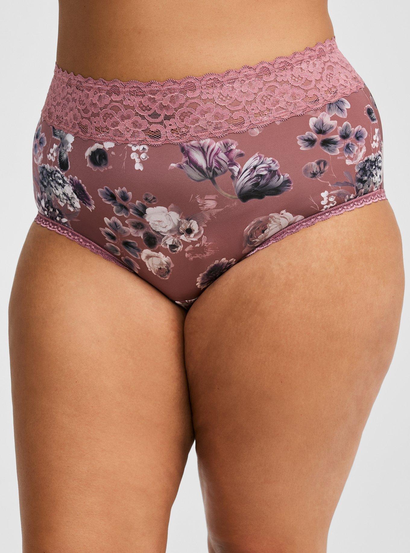Second Skin High Rise Brief Lace Trim Panty