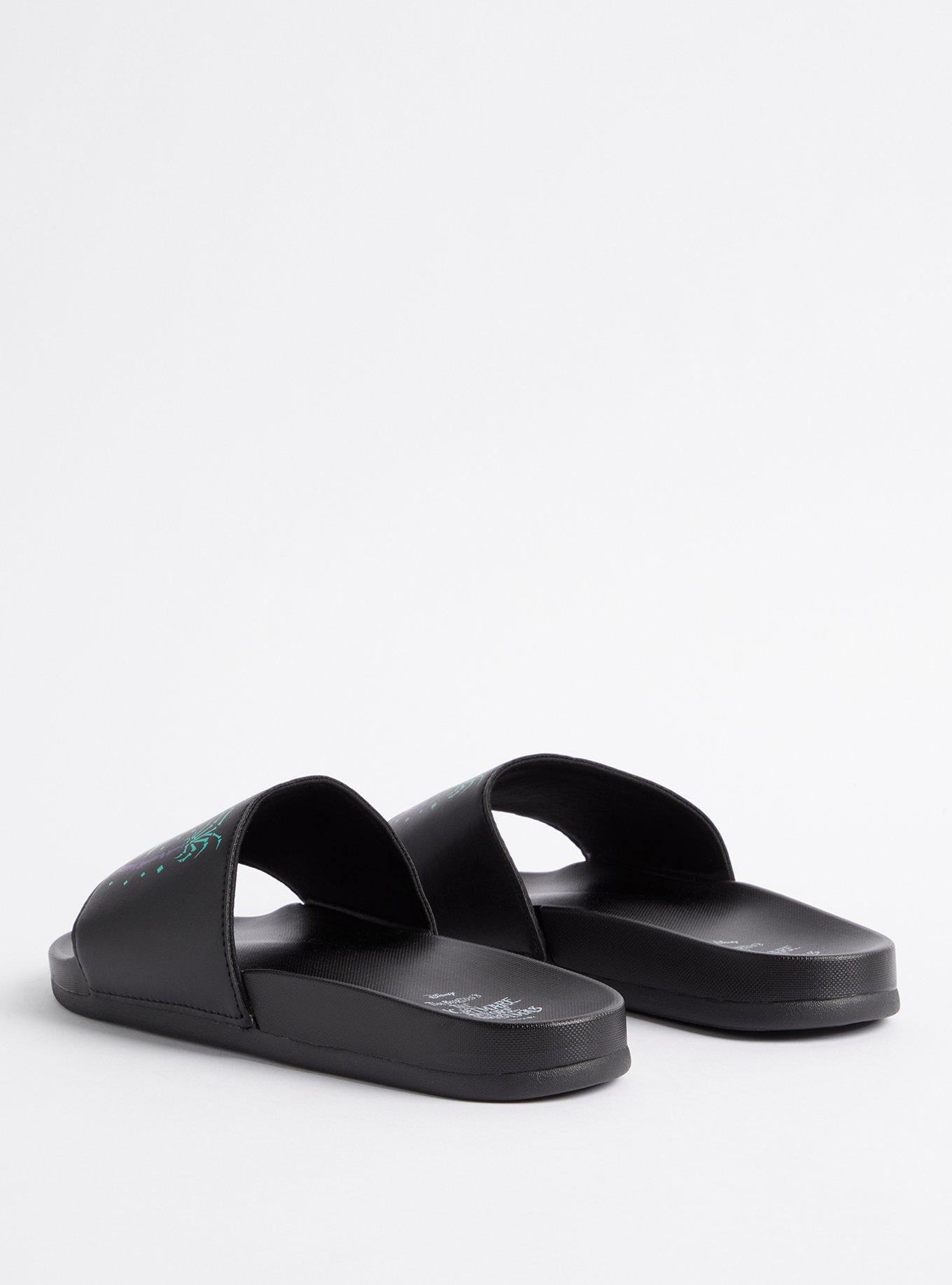 Plus Size Disney The Nightmare Before Christmas Slide - Sally & Jack Summer Black, MULTI, alternate