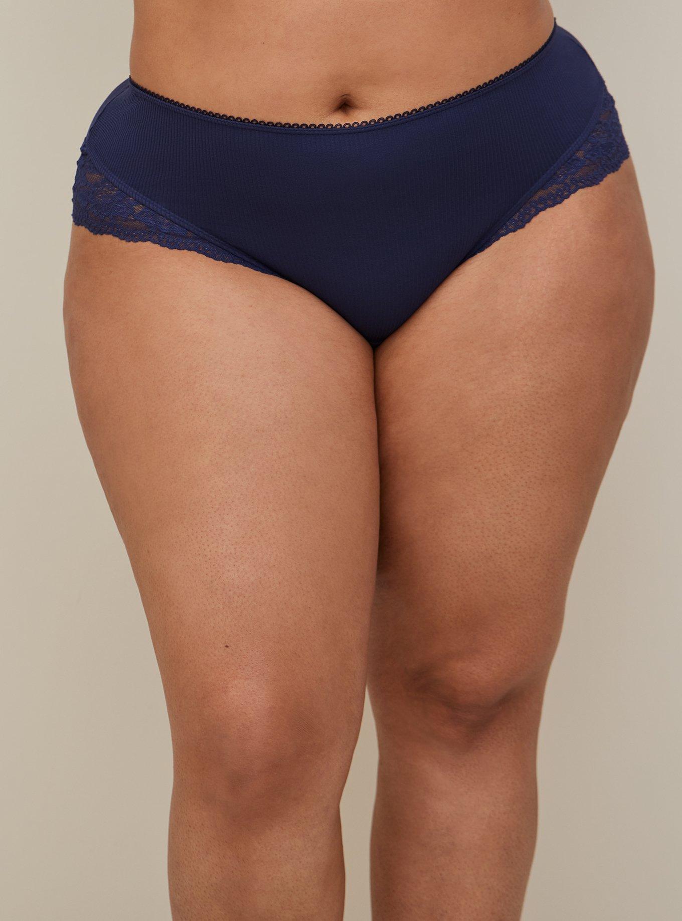 Cotton Flirt Mid-Rise Cheeky Panty, PEACOAT, alternate