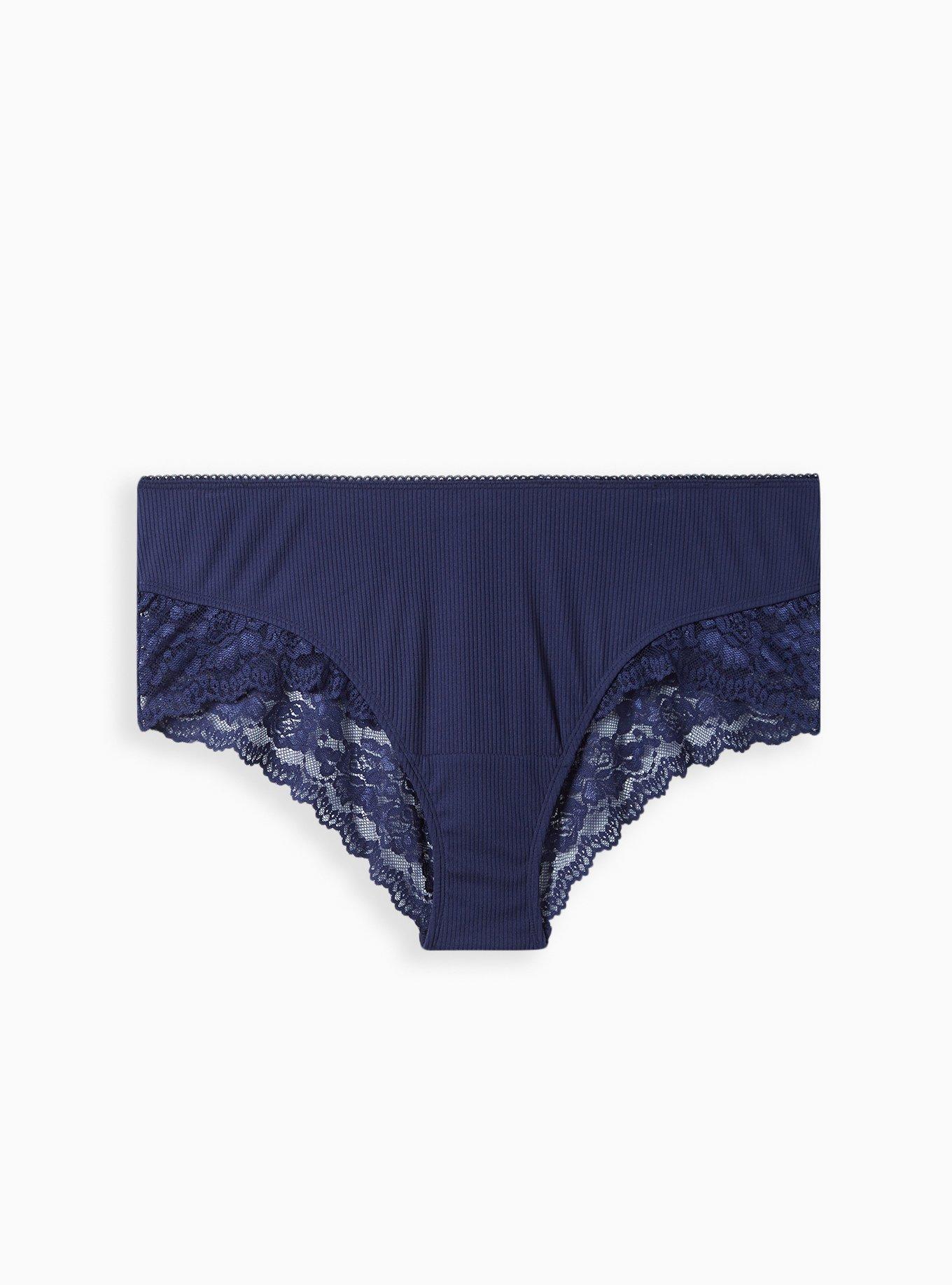 Flirtitude Women's Wide Elastic Cheeky Panties X-LARGE Blue Bayou