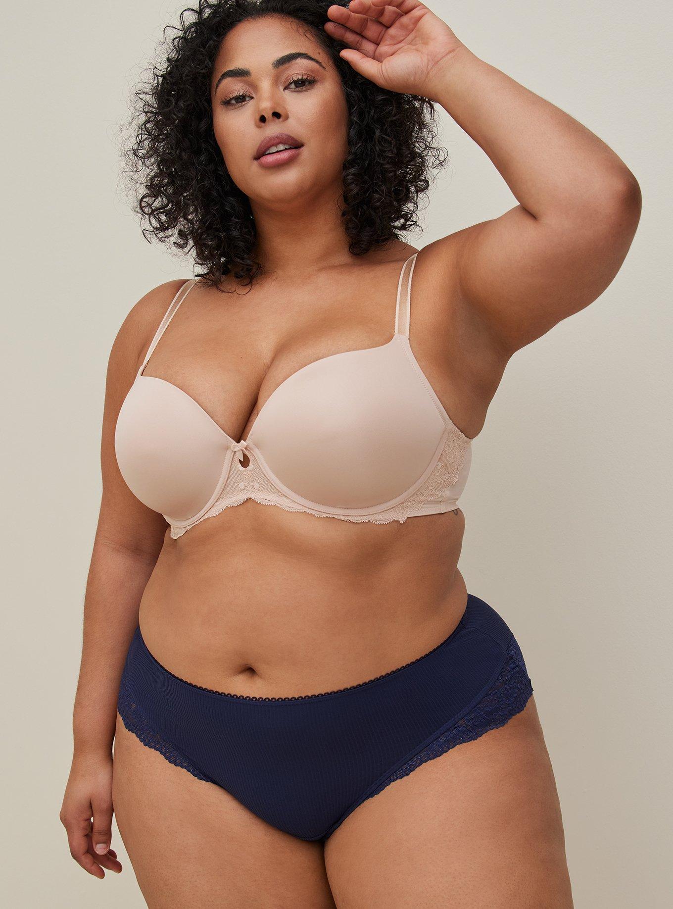 Plus Size - Cotton Flirt Mid-Rise Cheeky Panty - Torrid