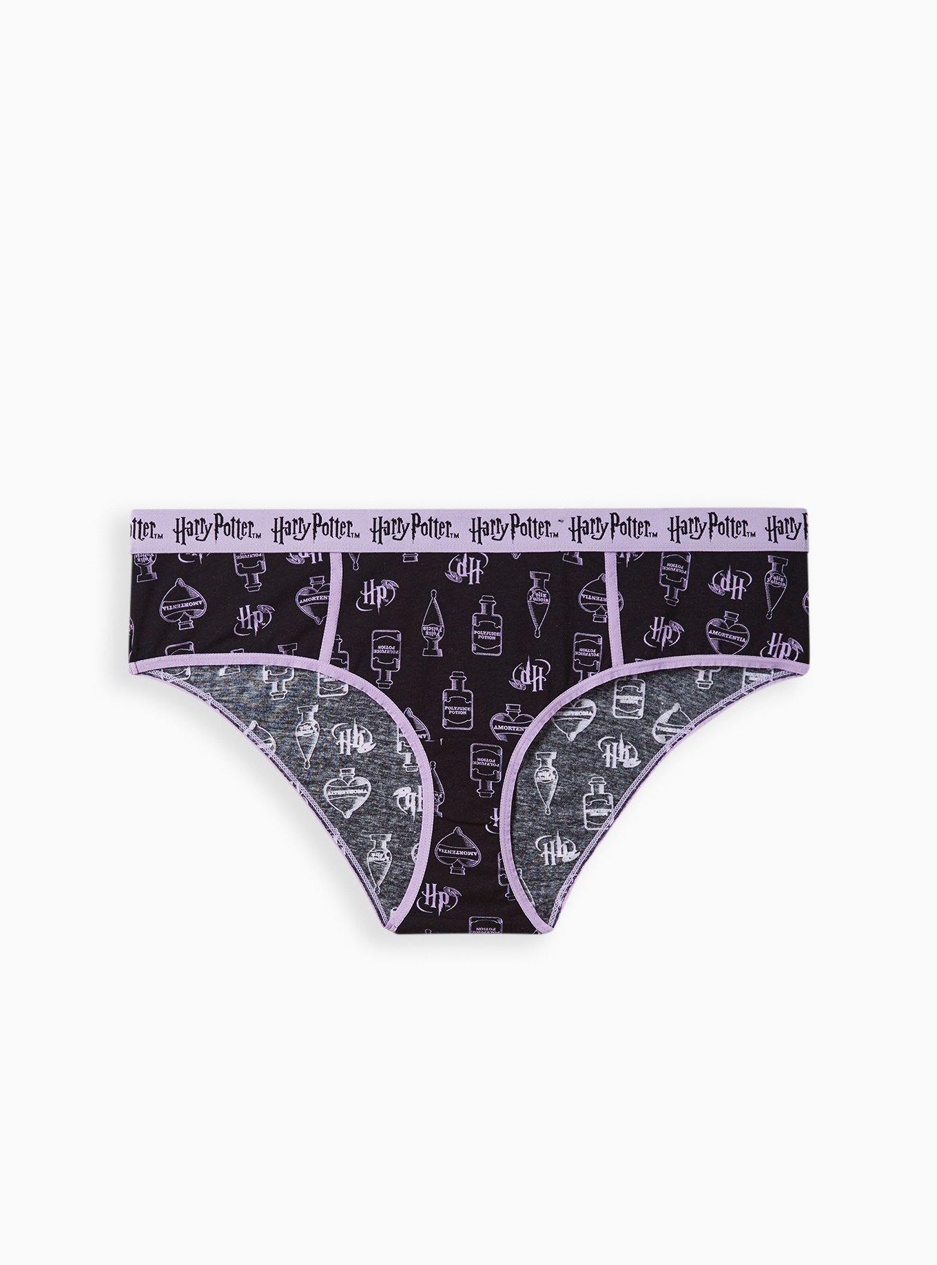 Plus Size - Harry Potter Hipster Panty - Cotton Potions Black - Torrid