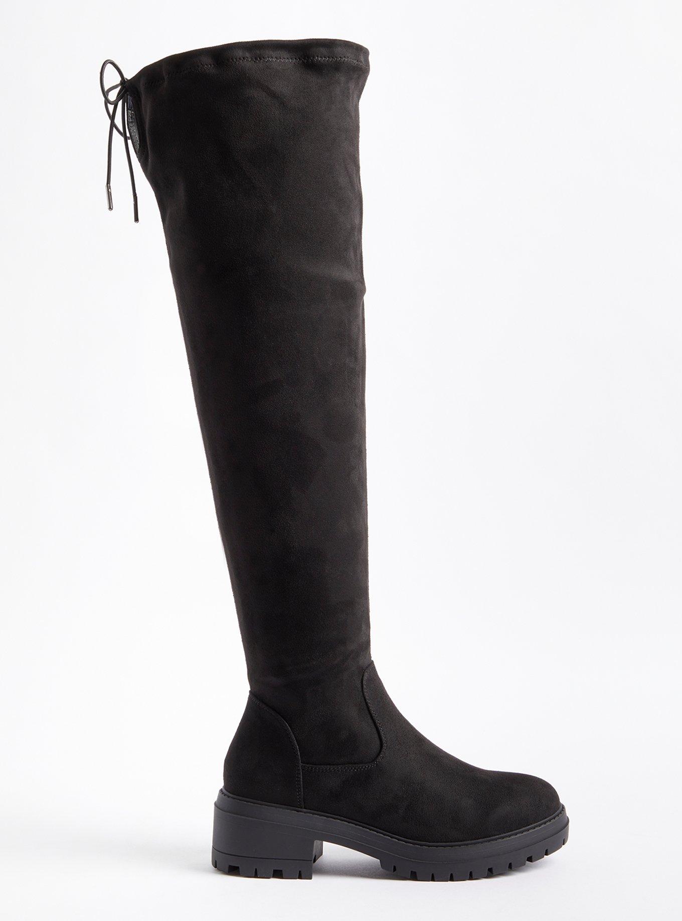 Over The Knee Boot - Black (WW), BLACK, alternate
