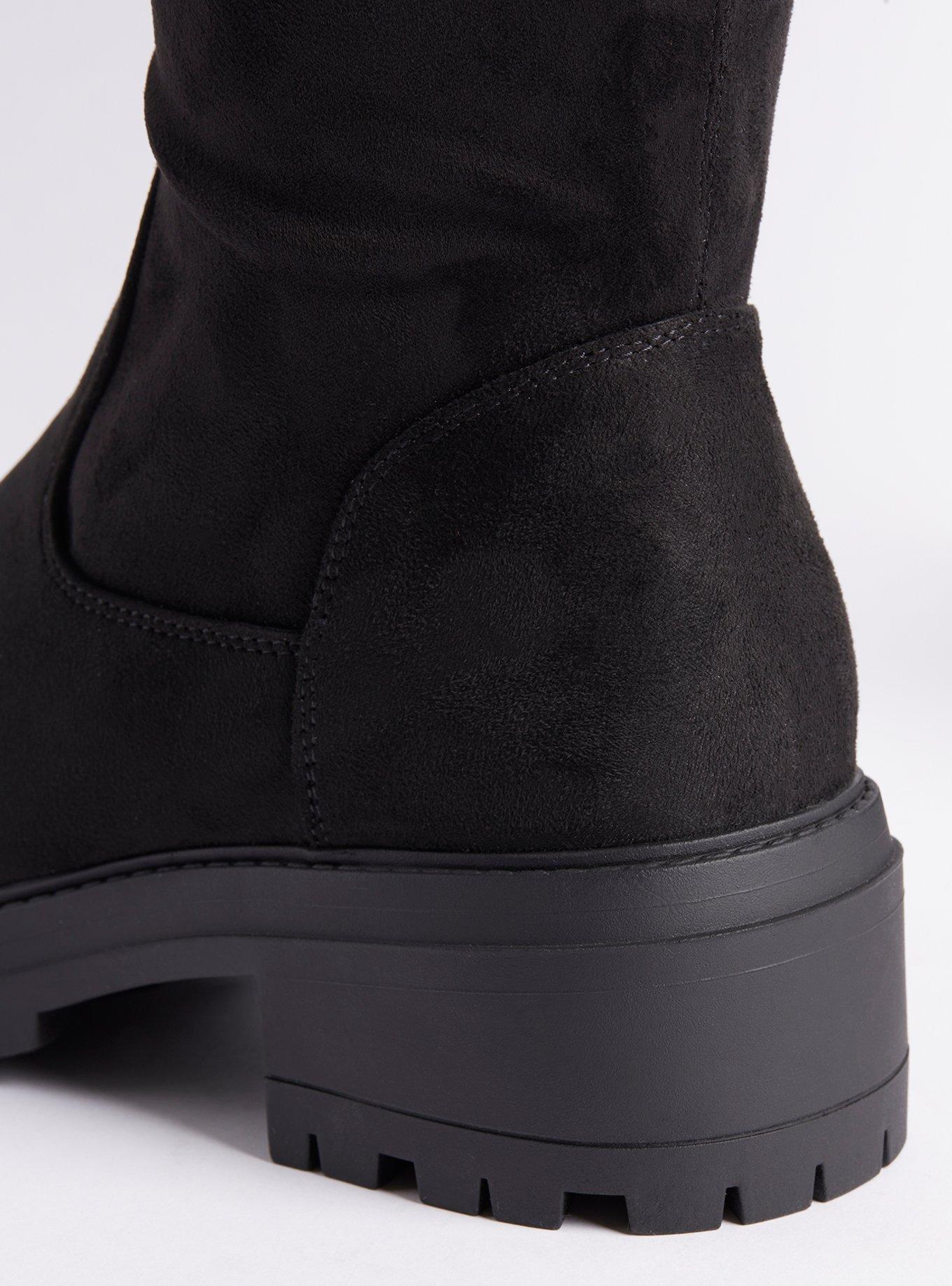 Over The Knee Boot - Black (WW), BLACK, alternate