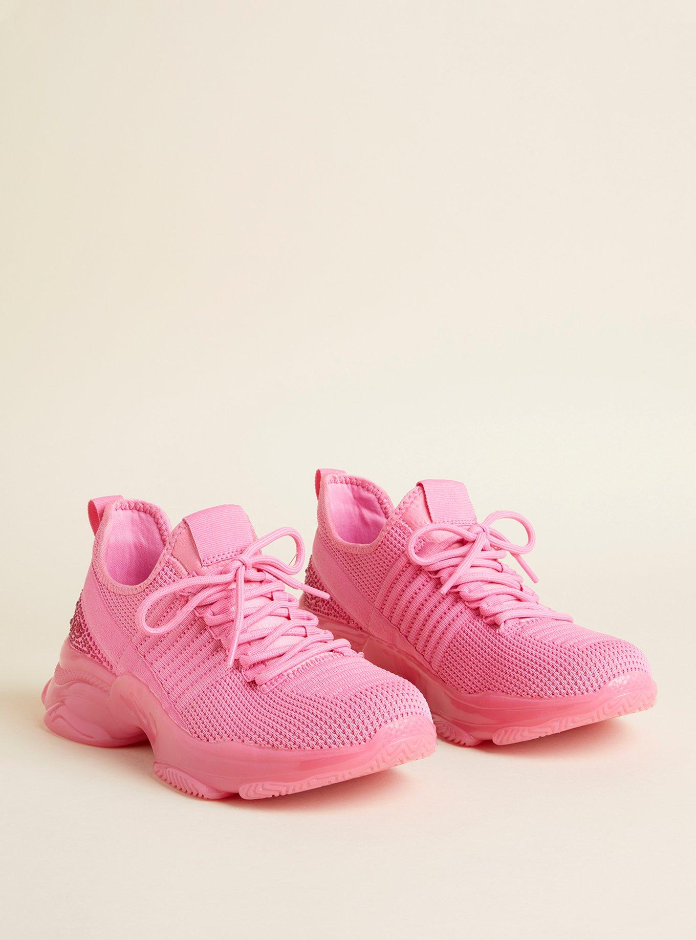 Pink Women's Wide Width Sneakers