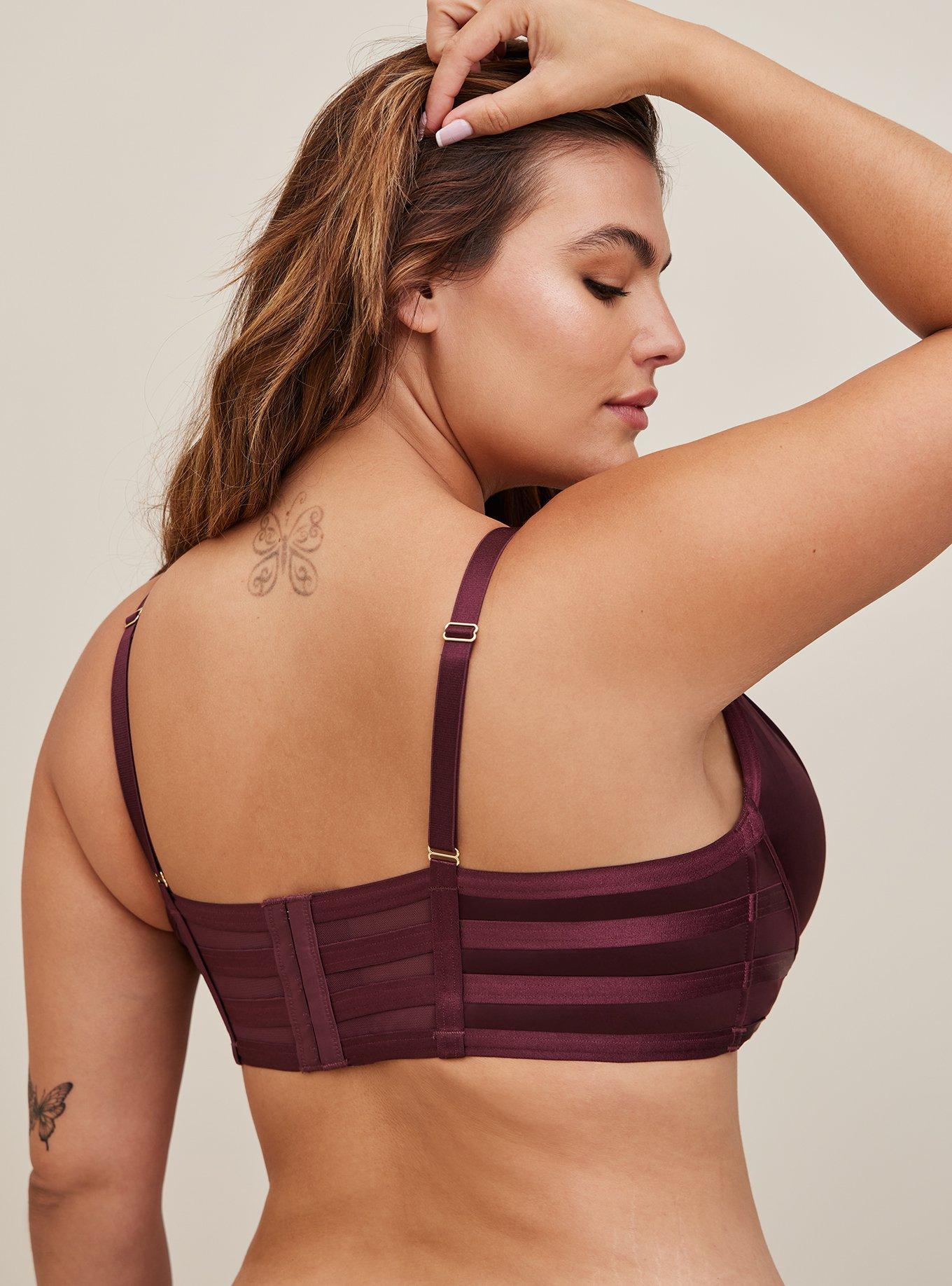 Buy Victoria's Secret Burgundy Purple Smooth Lightly Lined Plunge Non Wired  Bra from Next Ireland