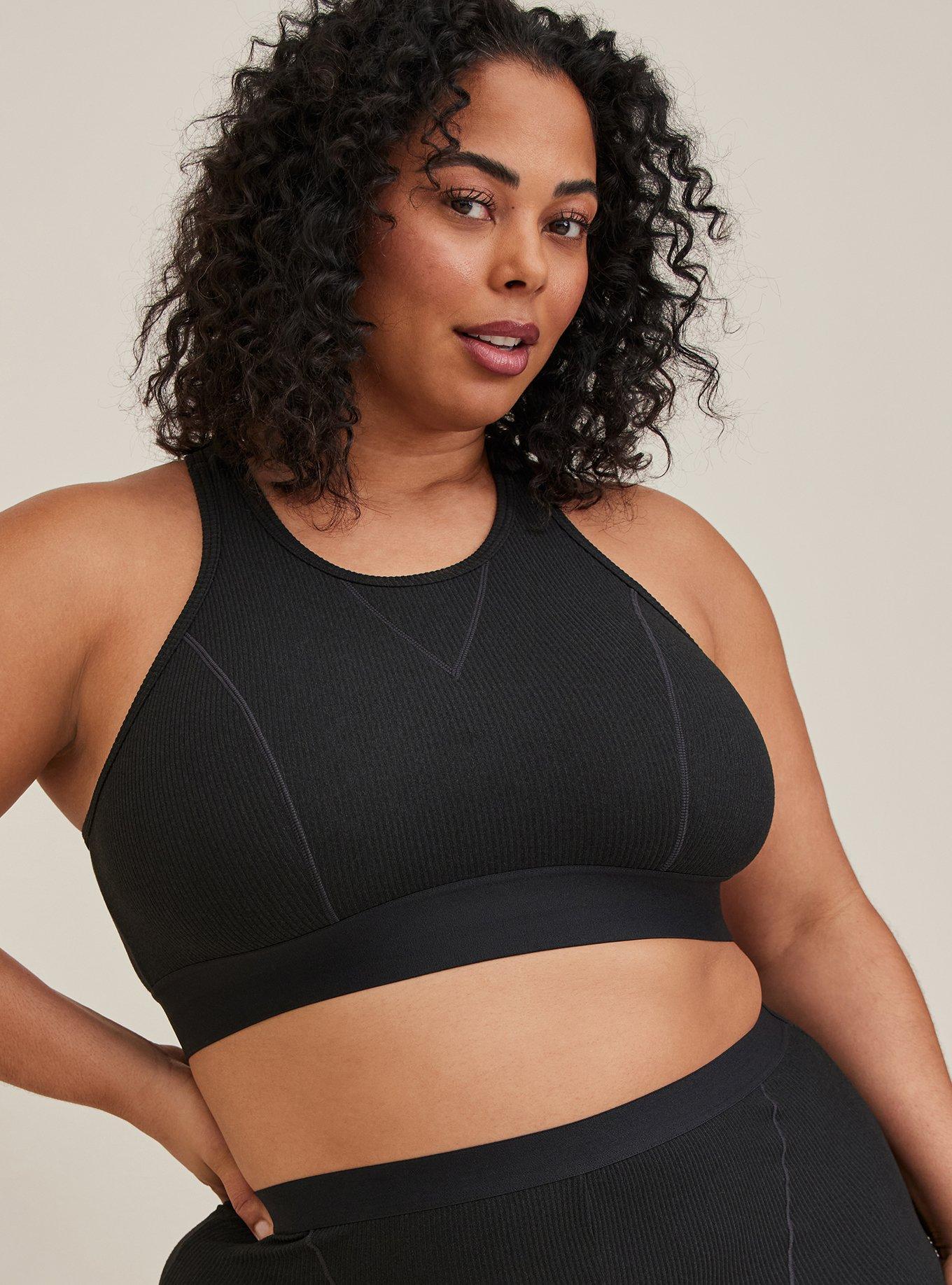 High neck store bralette plus size