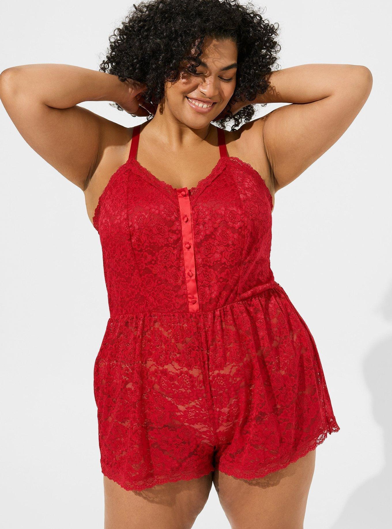 Lace Detail Plaid Sleeveless Romper main image 1