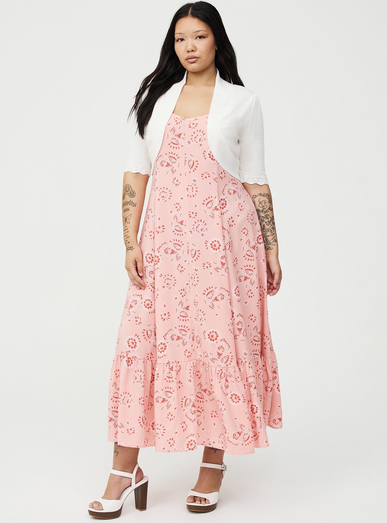 Scalloped Crop Sweater Shrug, WHISPER WHITE, alternate