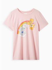 Plus Size Classic Fit Crew Tee - Cotton Care Bears Pink, PINK, hi-res