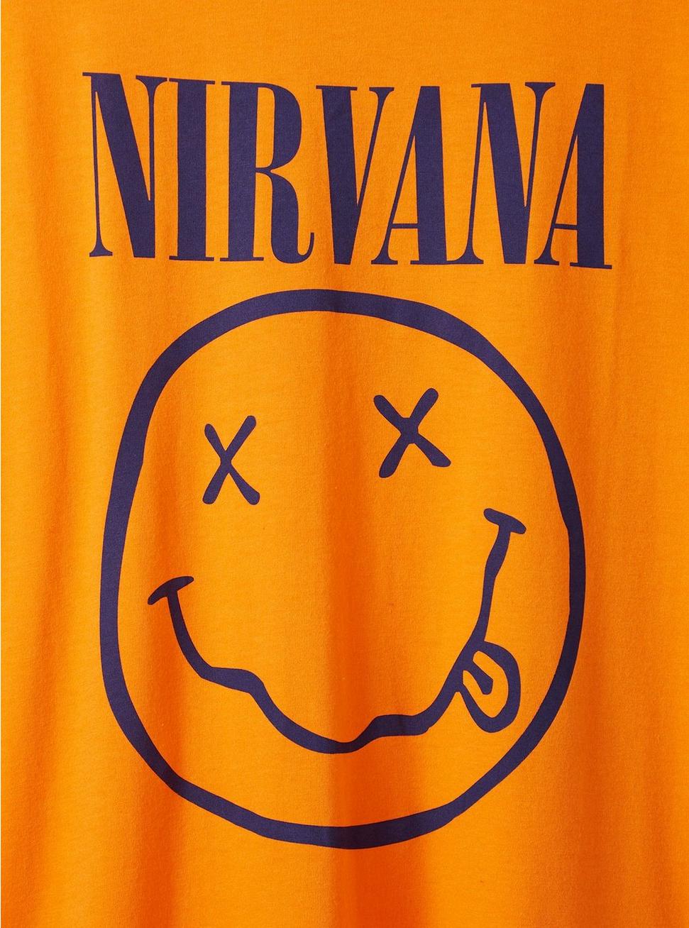 Nirvana Slim Fit Seam Crew Tee - Cotton Orange, ORANGE, alternate