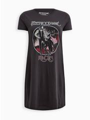 Plus Size Fleetwood Mac Split Tunic Tee - Cotton Vintage Black , VINTAGE BLACK, hi-res