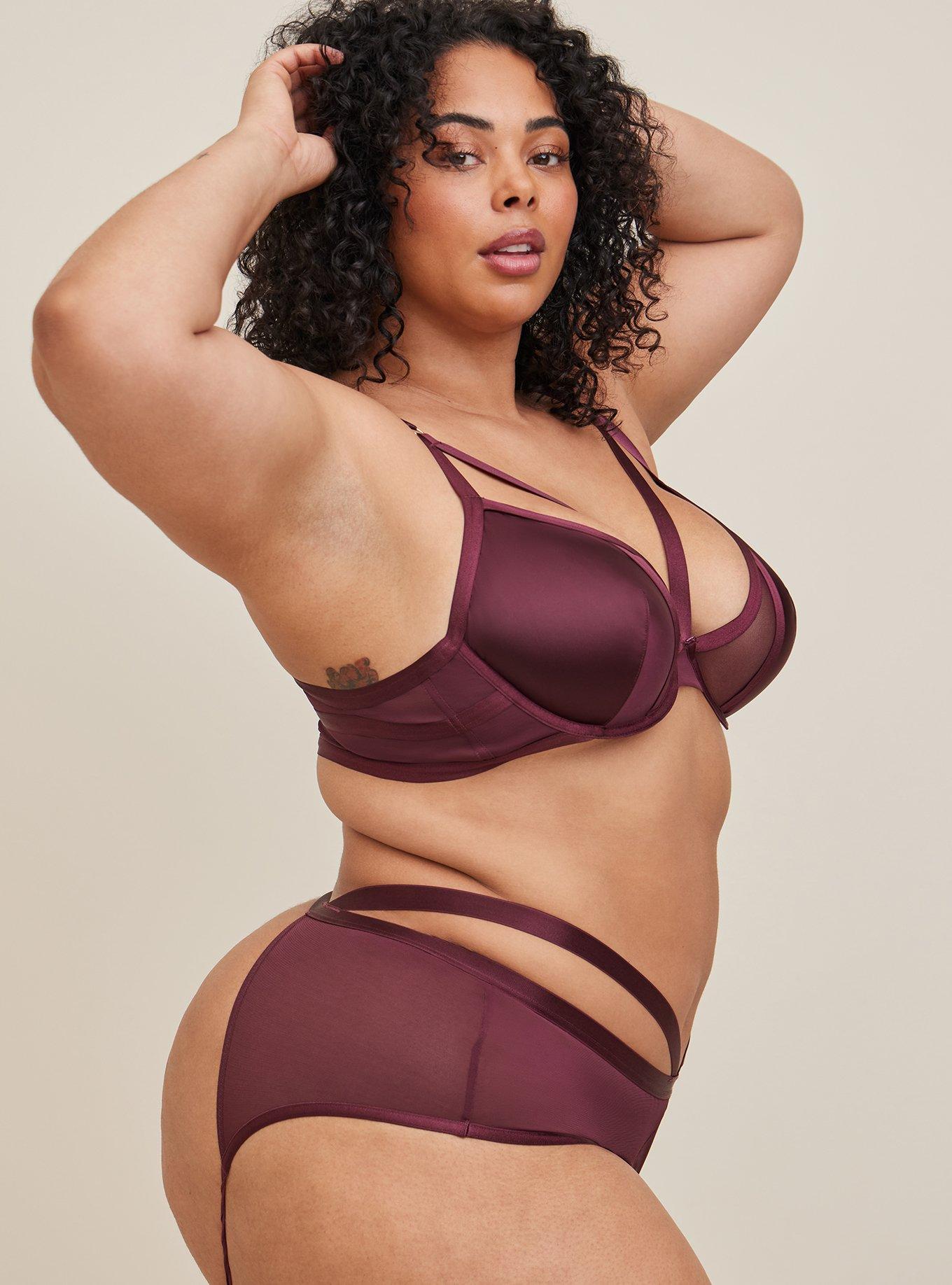 Plus size on sale satin panties