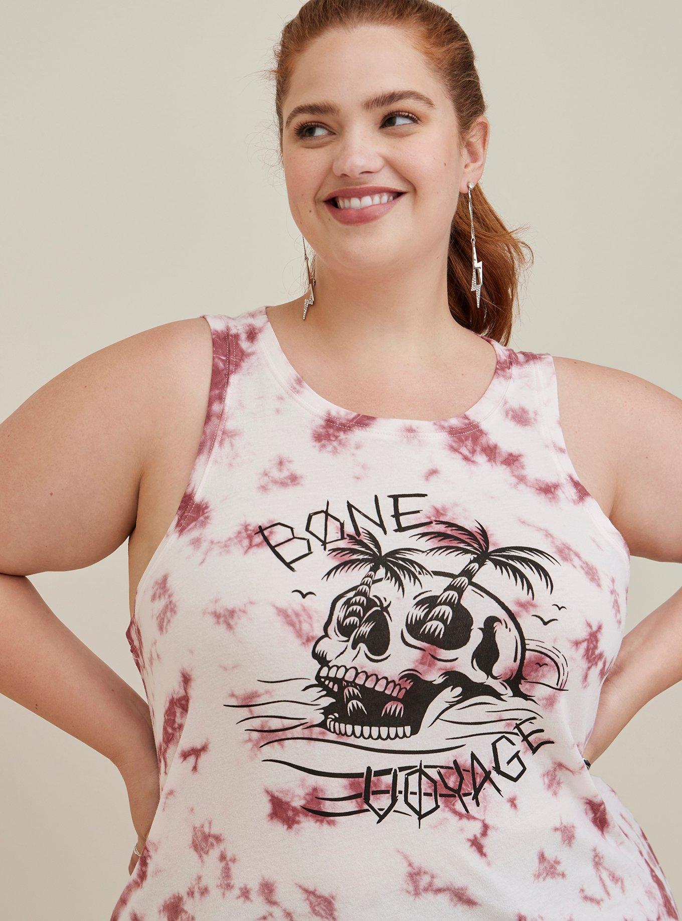 Plus Size - Lovesick Immortal – Black Destructed Tee - Torrid