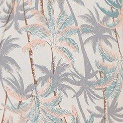 Gauze Button Through Cover-Up Dress, TROPICAL SHADOWS PRISTINE, swatch