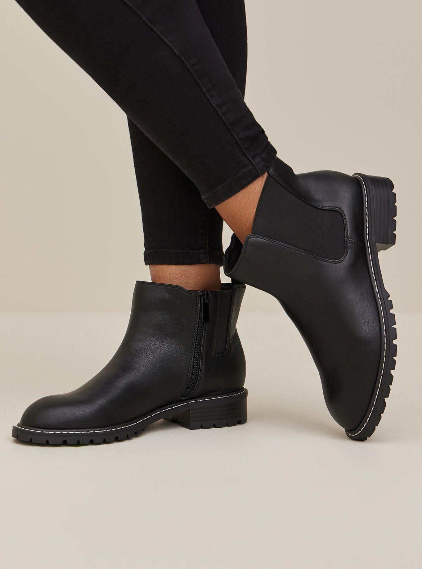 Plus Size Chelsea Bootie Black WW Torrid