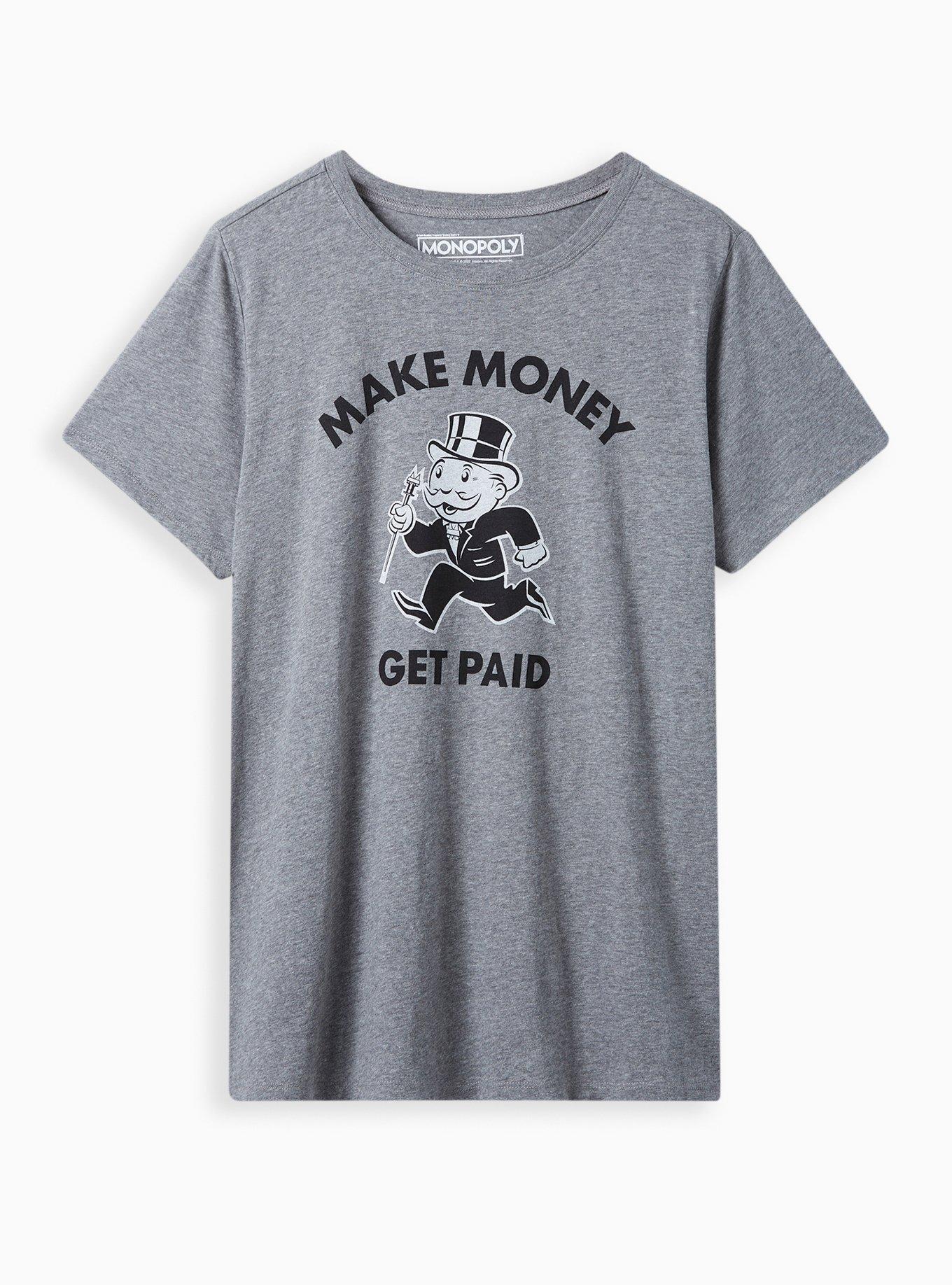 Plus Size - Monopoly Classic Fit Crew Tee - Cotton Monopoly Money ...