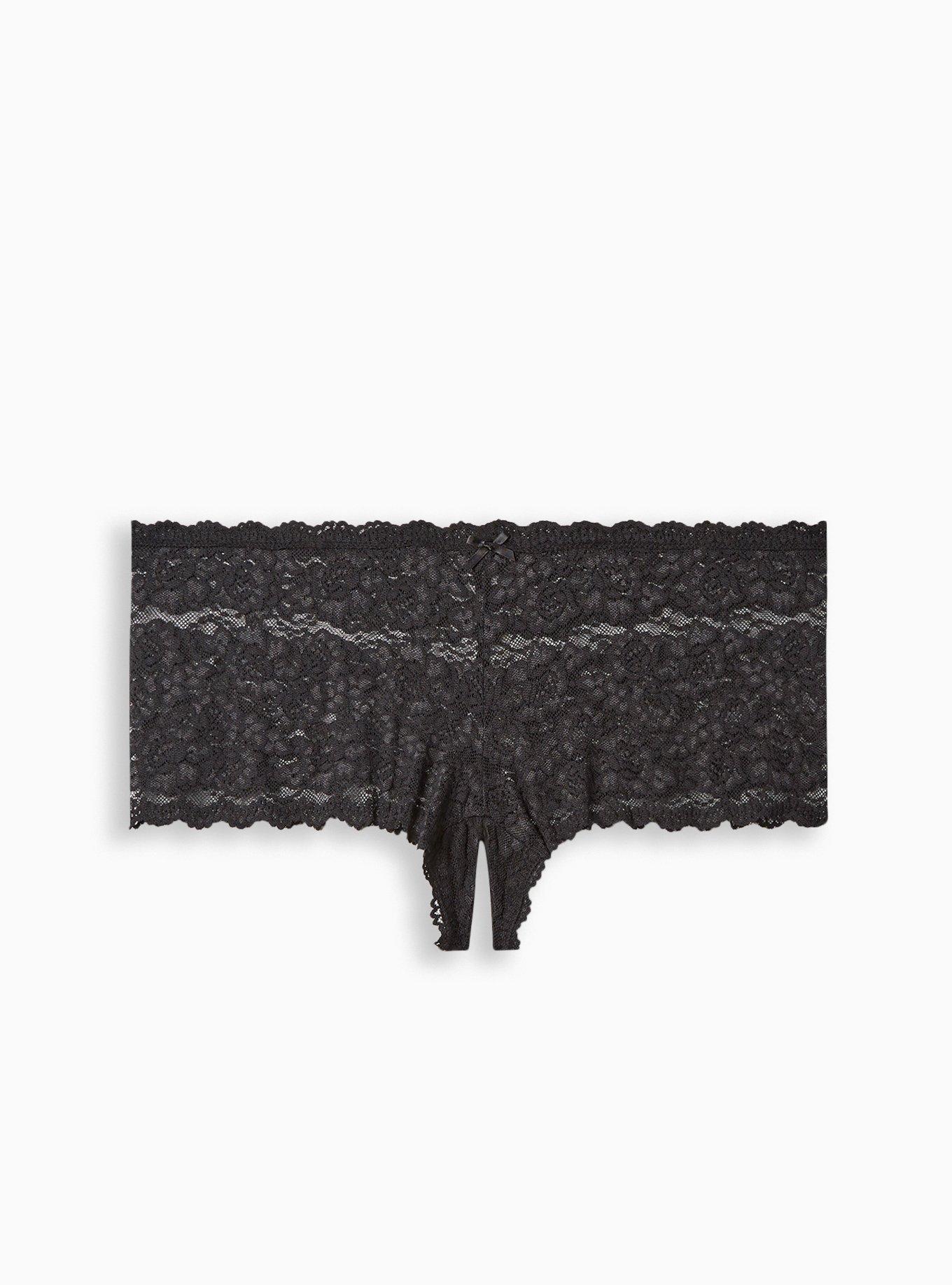 6ixty8ight Lace Cheeky Panty Ladies Underwear (Black, Tag M